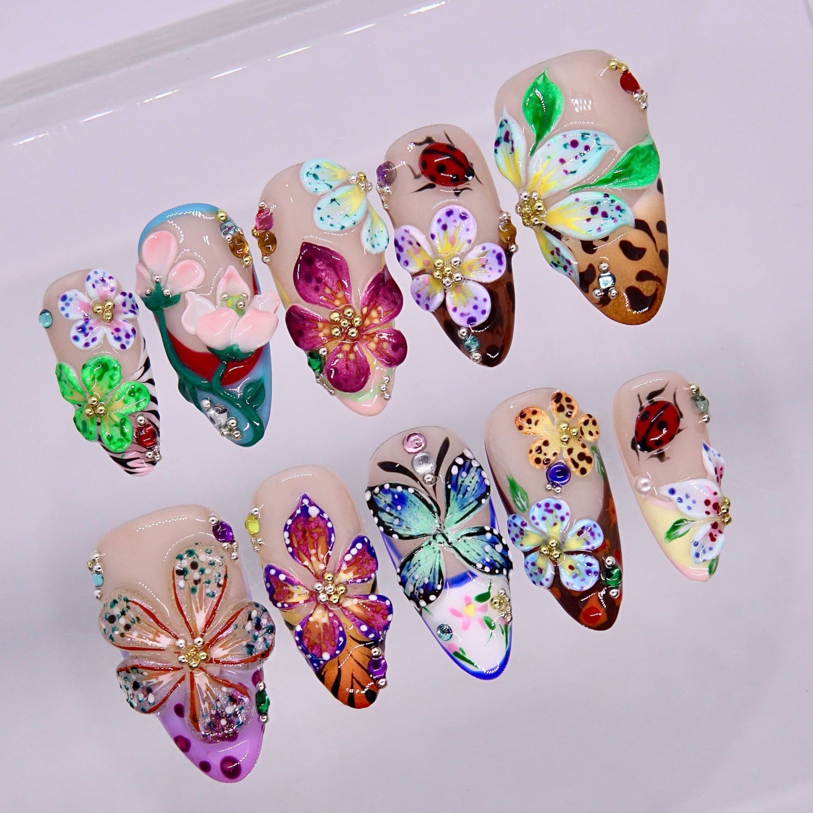 Caught in Butterflies - Press & Pretty